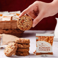 Thumbnail for Loyka Almond Cookies -12 pcs- No Maida, Eggless