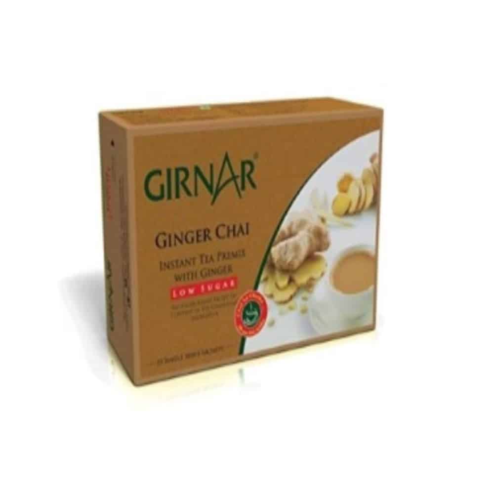 GIRNAR- Instant Premix with Ginger- Low Sugar- 10 Sachets