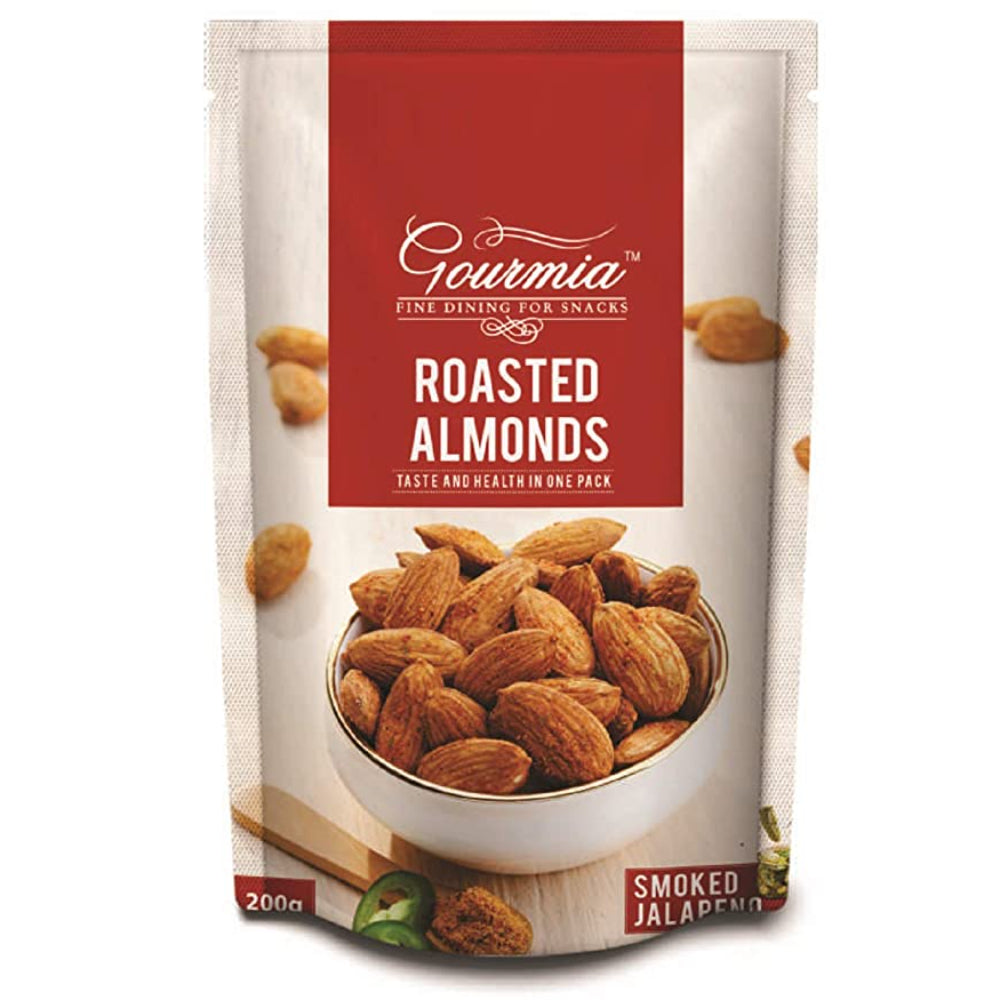 GOURMIA-Almonds Smoked Jalapenos-200g