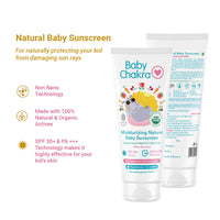 Thumbnail for BABYCHAKRA- Moisturizing Natural Baby Sunscreen-SPF 30+ -Non-Sticky & Water-Resist-60g