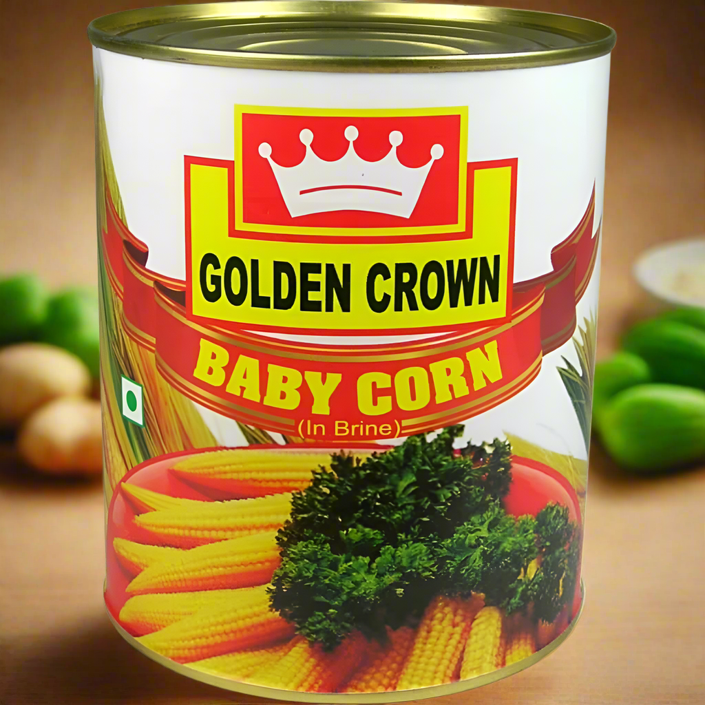 GOLDEN CROWN-Baby Corn in Brine-850gm (Pack of 24 Pcs)