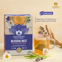 Thumbnail for Blissful Rest Ayurvedic Sleep Tablets Alternative | Herbal Tea 30gm