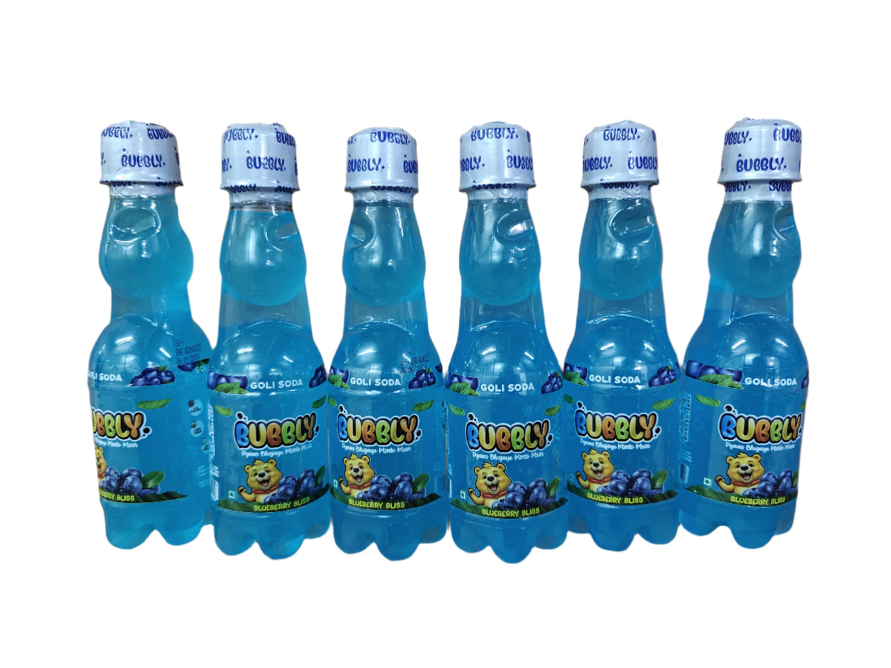 BUBBLY - Blueberry Goli Soda 200ml (Pack of 6 Pcs)