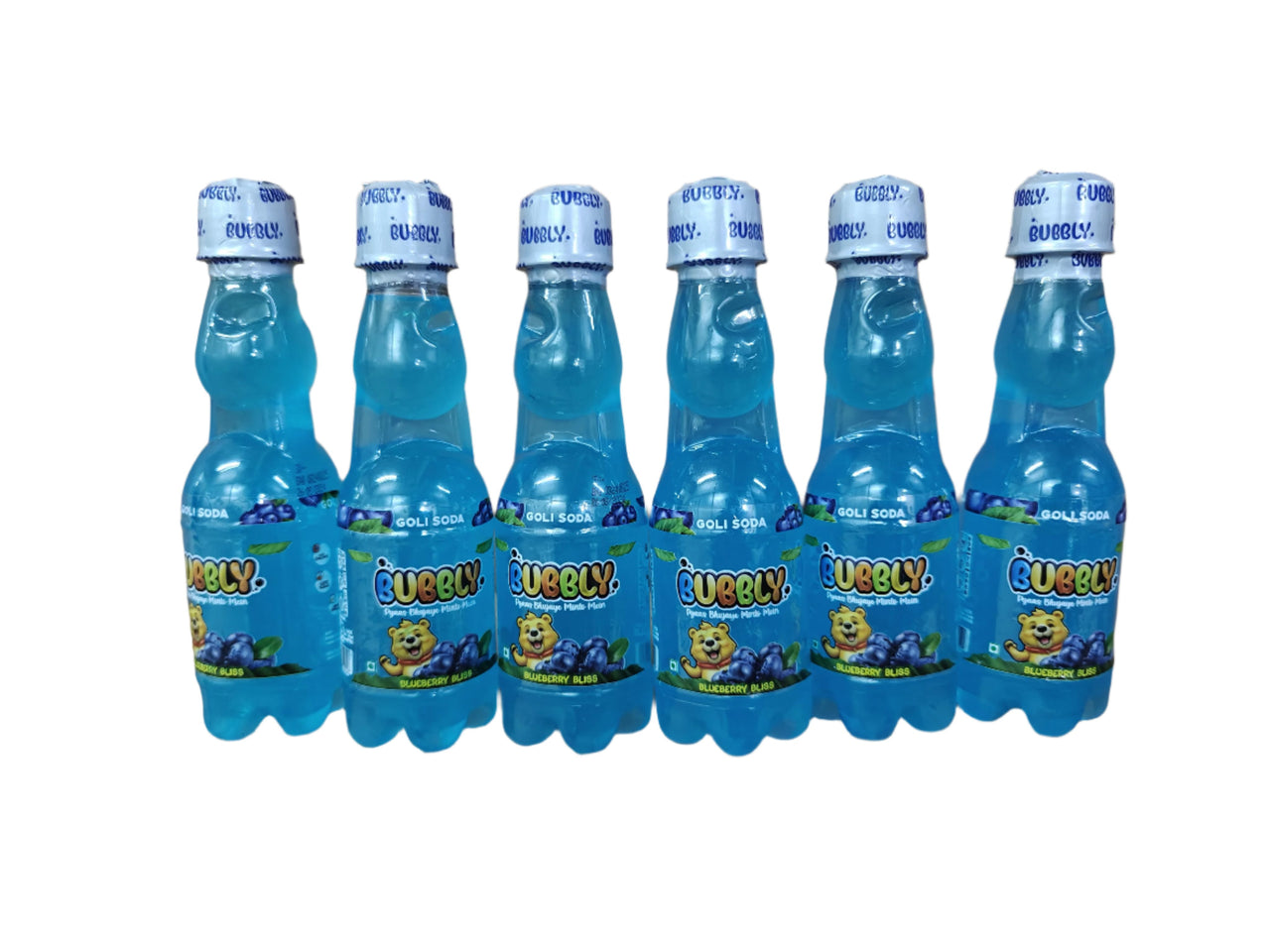 BUBBLY - Blueberry Goli Soda 200ml (Pack of 6 Pcs)