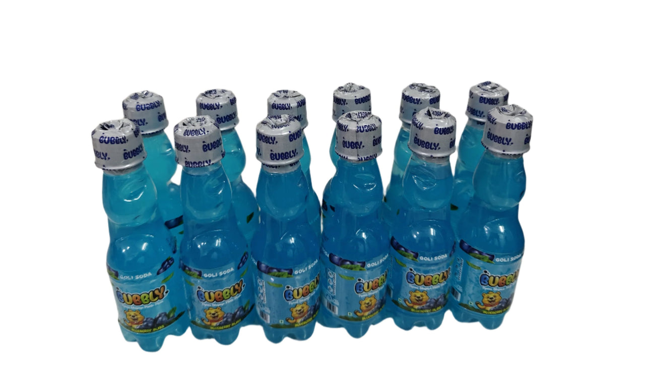 BUBBLY - Blueberry Goli Soda 200ml (Pack of 24 Pcs)