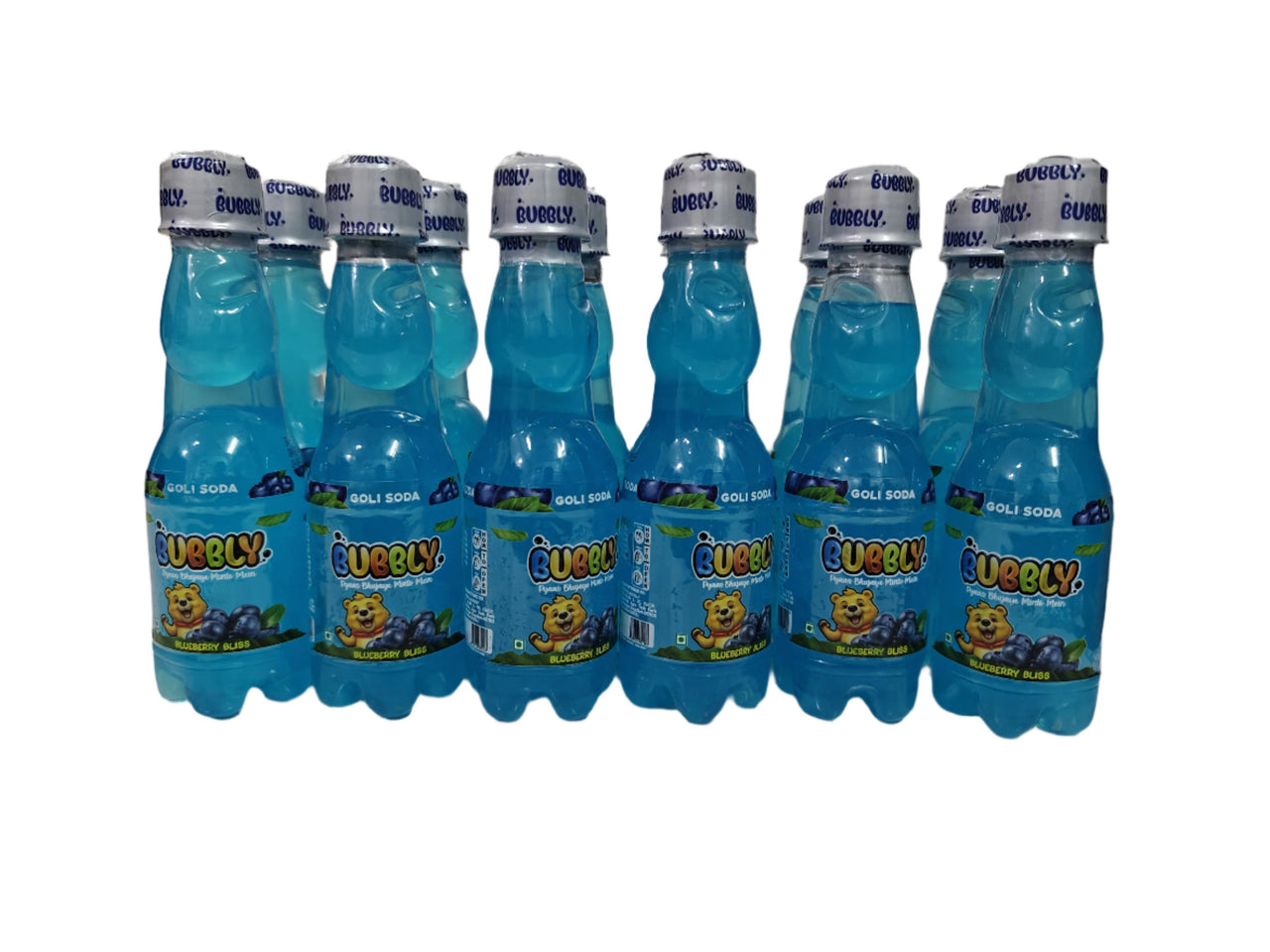 BUBBLY - Blueberry Goli Soda 250ml (Pack of 24 Pcs)