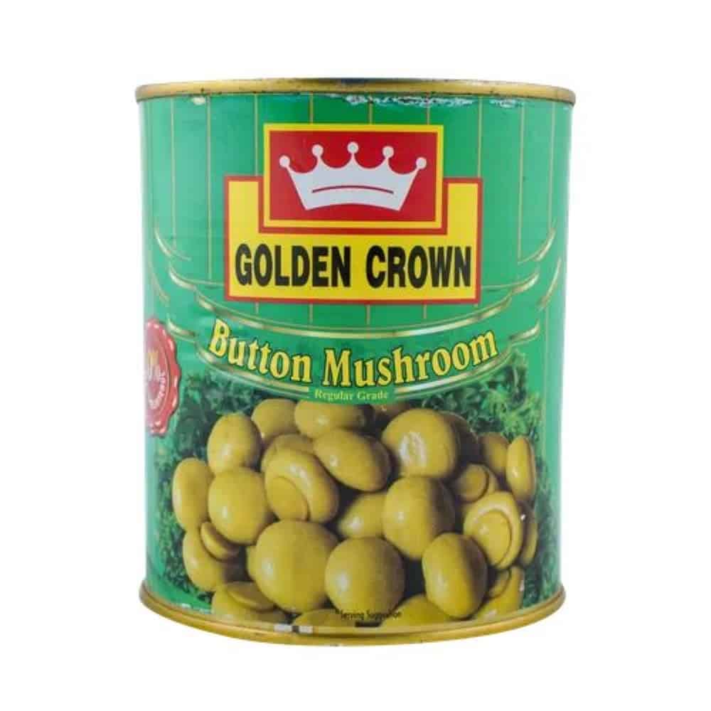 GOLDEN CROWN-Button Mushroom in Brine-800gm (Pack of 24 Pcs)