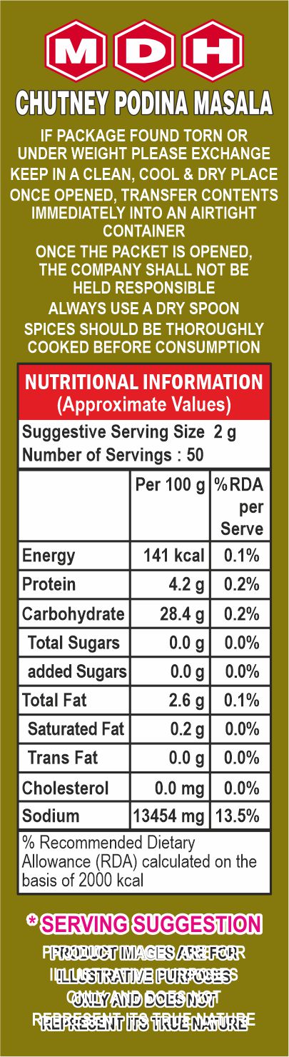 MDH-Chutney Podina Masala-100g