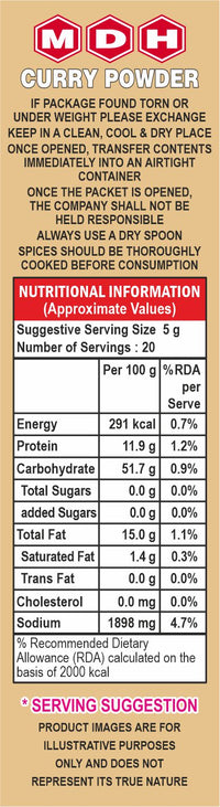 Thumbnail for MDH-Curry Powder Masala-100g