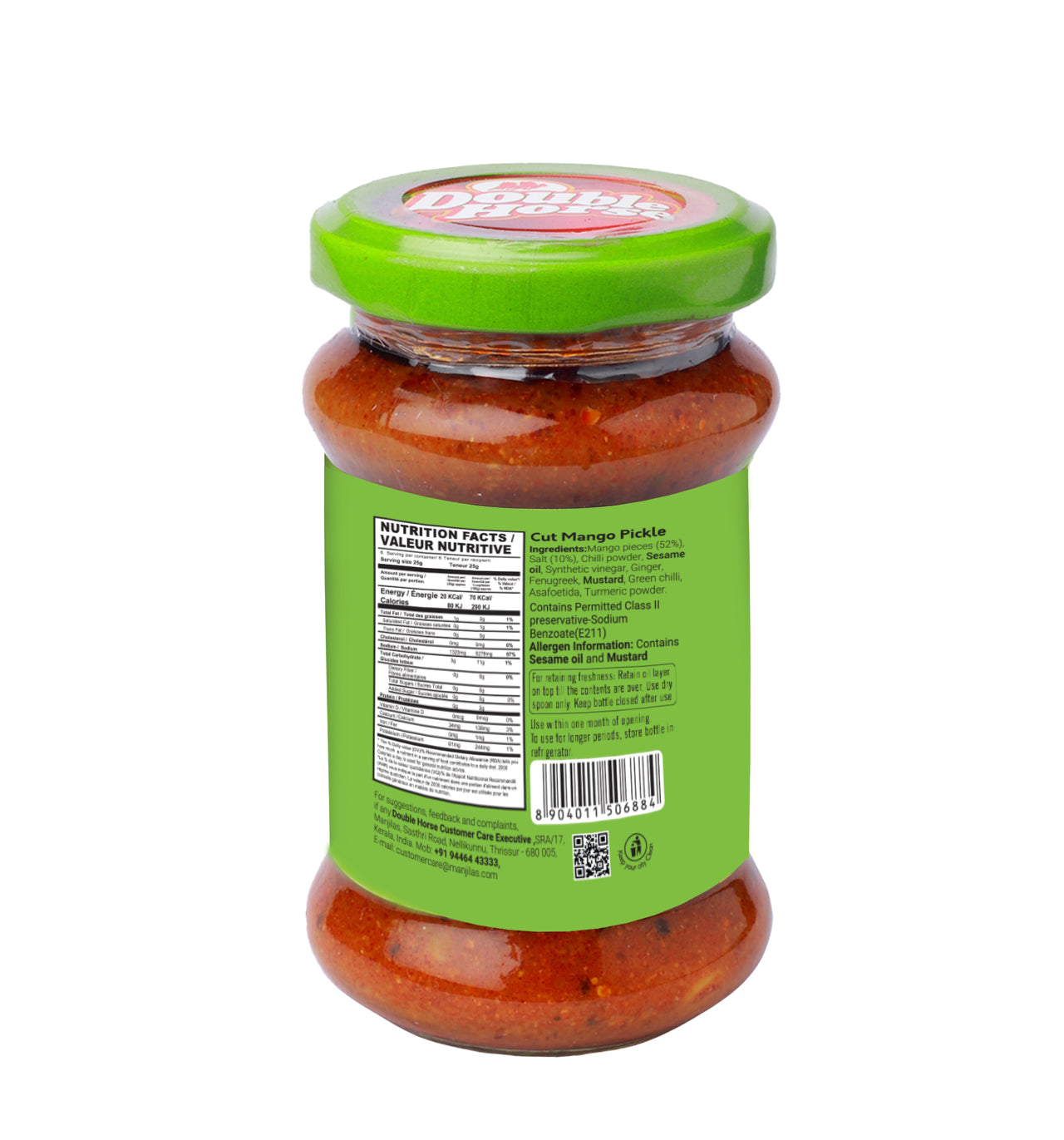 DOUBLE HORSE Cut Mango Pickle 150gm