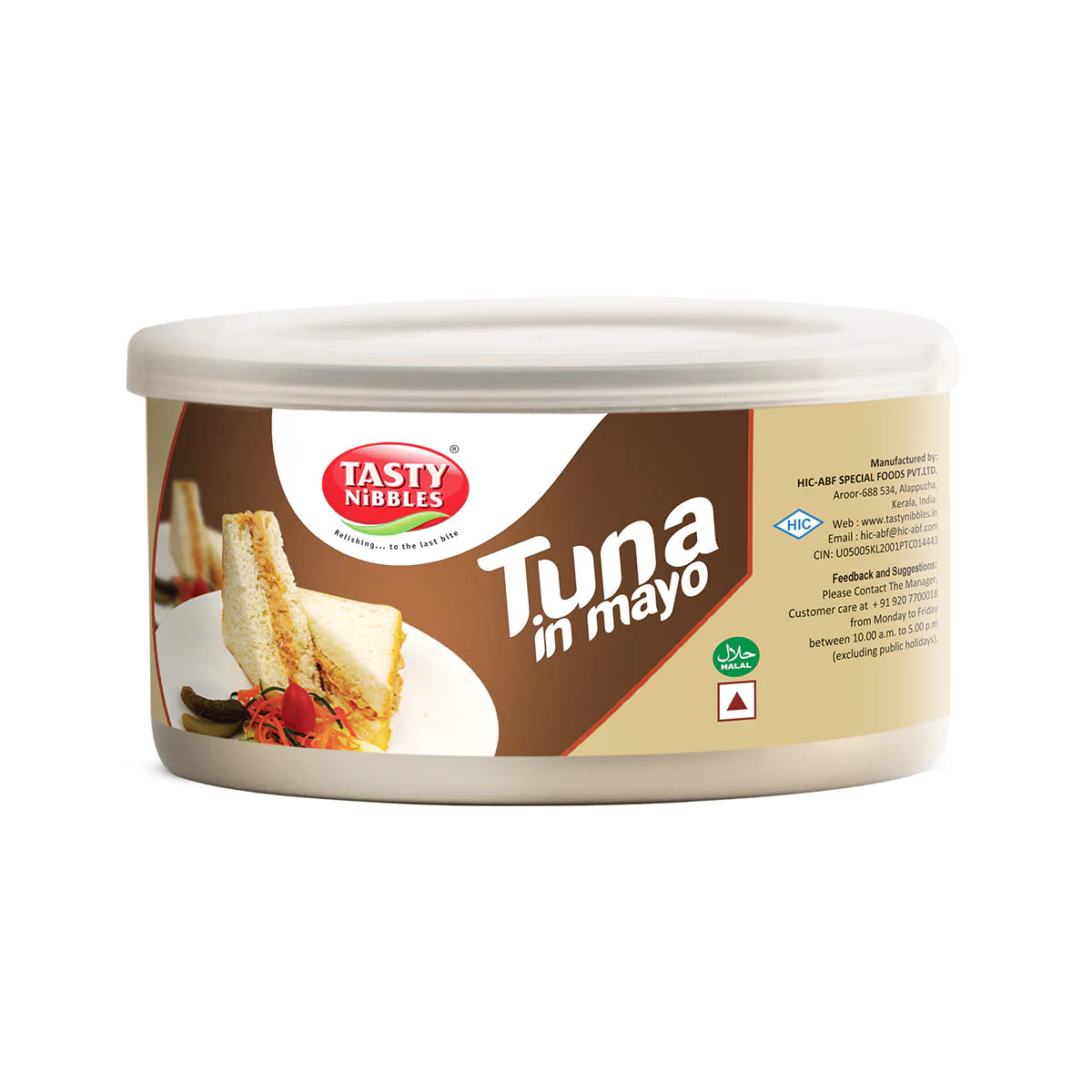 TASTY NIBLLES-Canned Tuna Flakes- Light Meat In Mayo- 185g