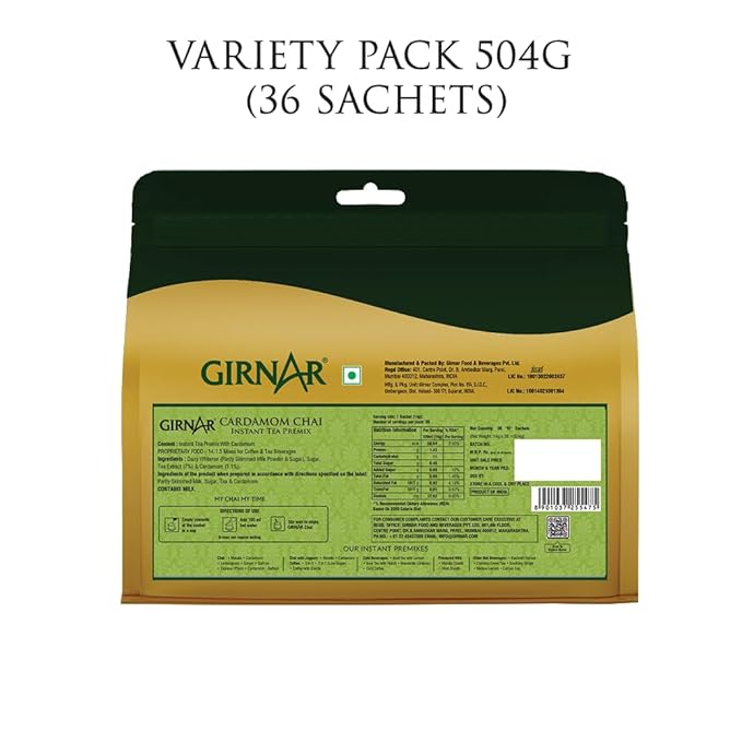 GIRNAR-Instant Premix With Cardamom -36 Sachets