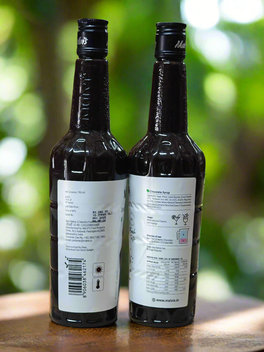 Malvi's - Dark Chocolate Syrup 750ml