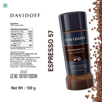 Thumbnail for Davidoff-Coffee-Cafe Espresso 57,Intense Instant Coffee Jar- 100g