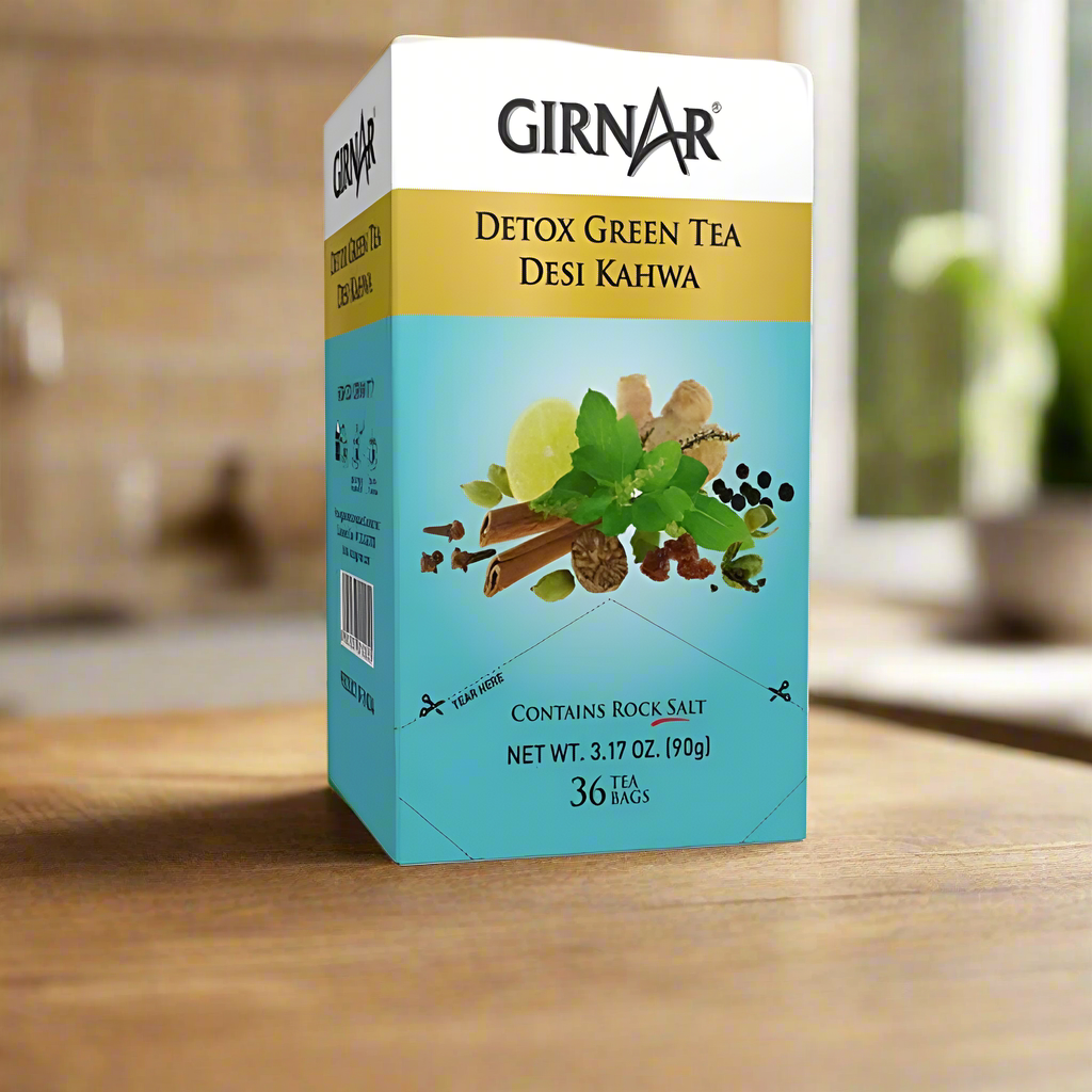 GIRNAR-Detox Green Tea – Desi Kahwa (36 Tea Bags)-90g