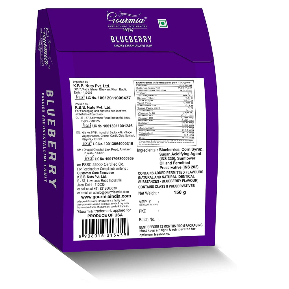 GOURMIA-Dried Blueberry-150g