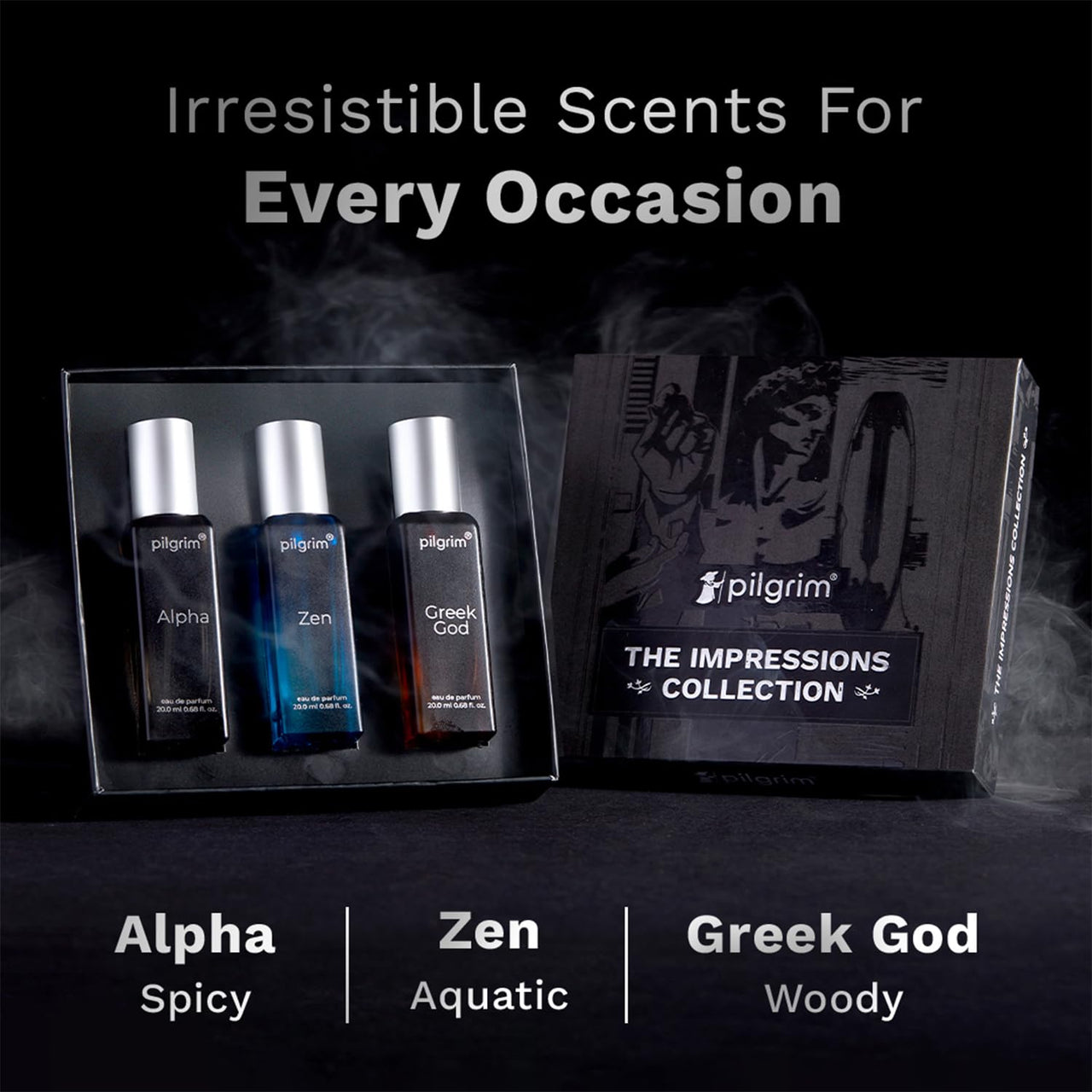 PILGRIM - The Impressions Collection 3 in 1 Gift Box Perfume For Men (3x20ml)