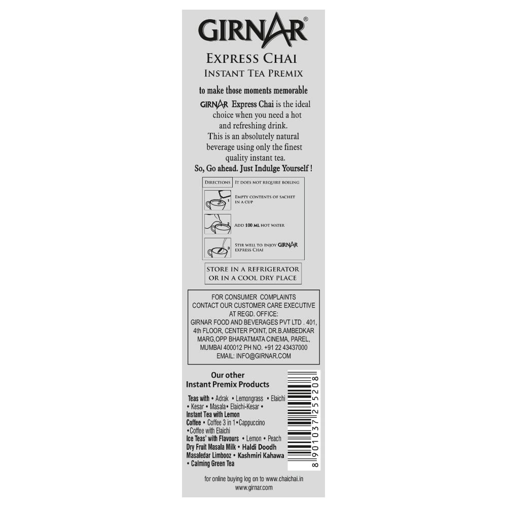 GIRNAR -Instant Premix Express Chai (10 Sachets)