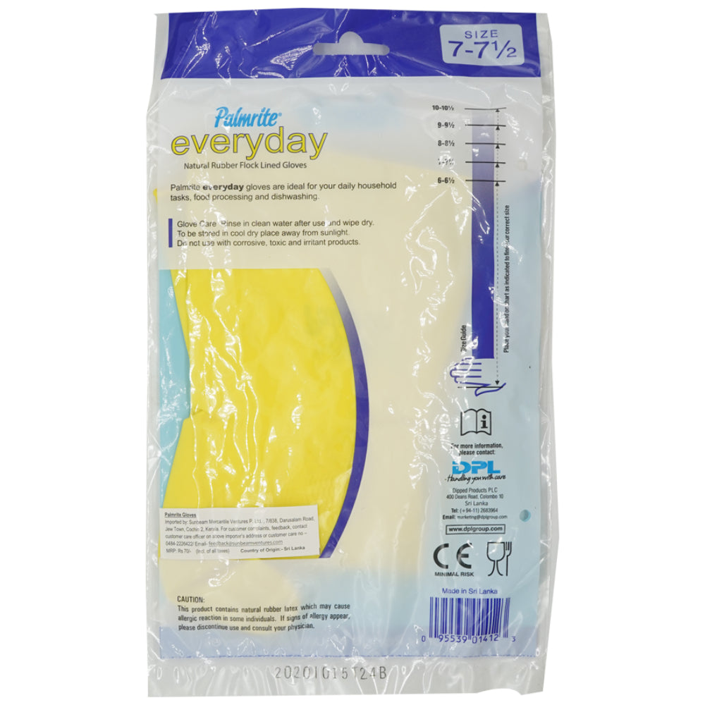 PALMRITE-Everyday-Yellow-7 to 7.5 Size