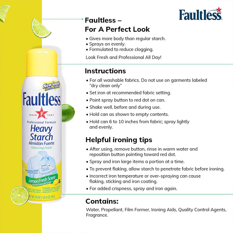 FAULTLTESS-Heavy Hold-Lemon-567g-Spray