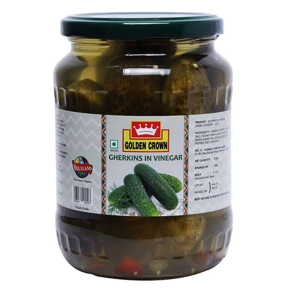 GOLDEN CROWN-Gherkins-Whole-Jar-670ml