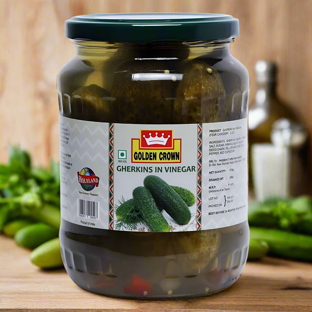 GOLDEN CROWN-Gherkins-Whole-Jar-670ml