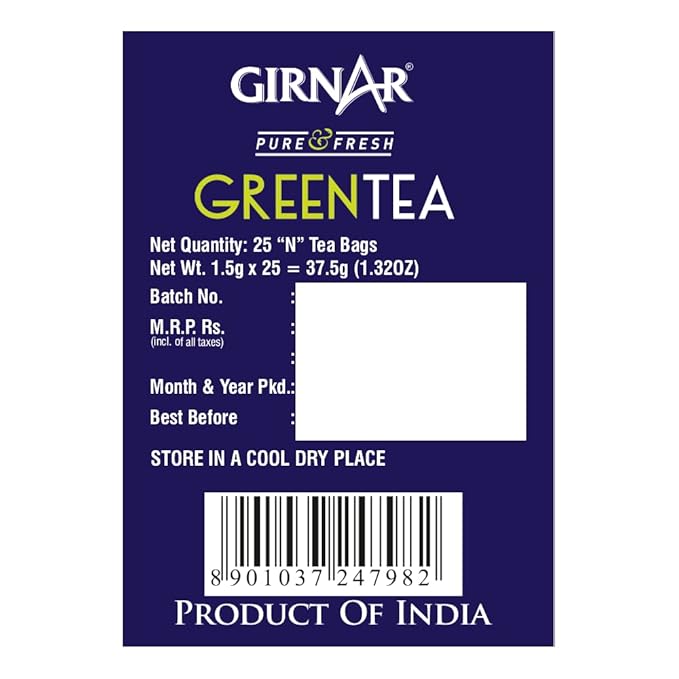 GIRNAR- Green Tea -25 Tea Bags