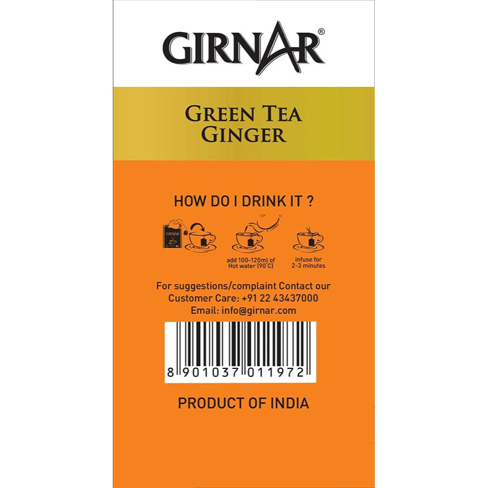 GIRNAR-Green Tea with Ginger-36 Tea Bags