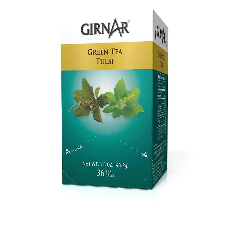 GIRNAR-Green Tea with Tulsi-36 Tea Bags