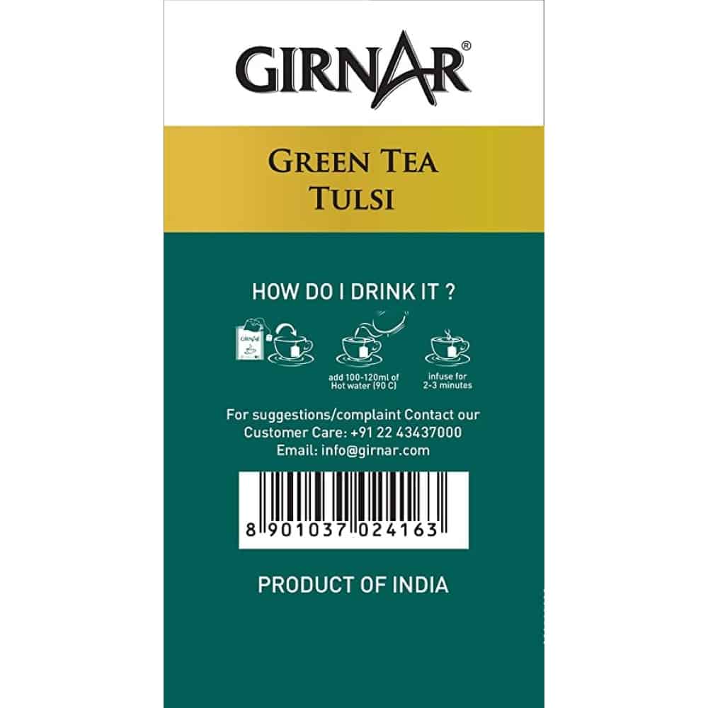 GIRNAR-Green Tea with Tulsi-36 Tea Bags