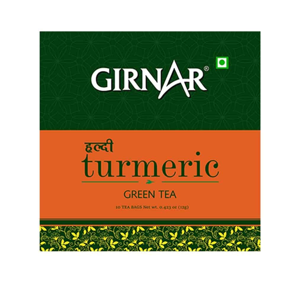 GIRNAR- Green Tea with Turmeric -10 Tea Bags