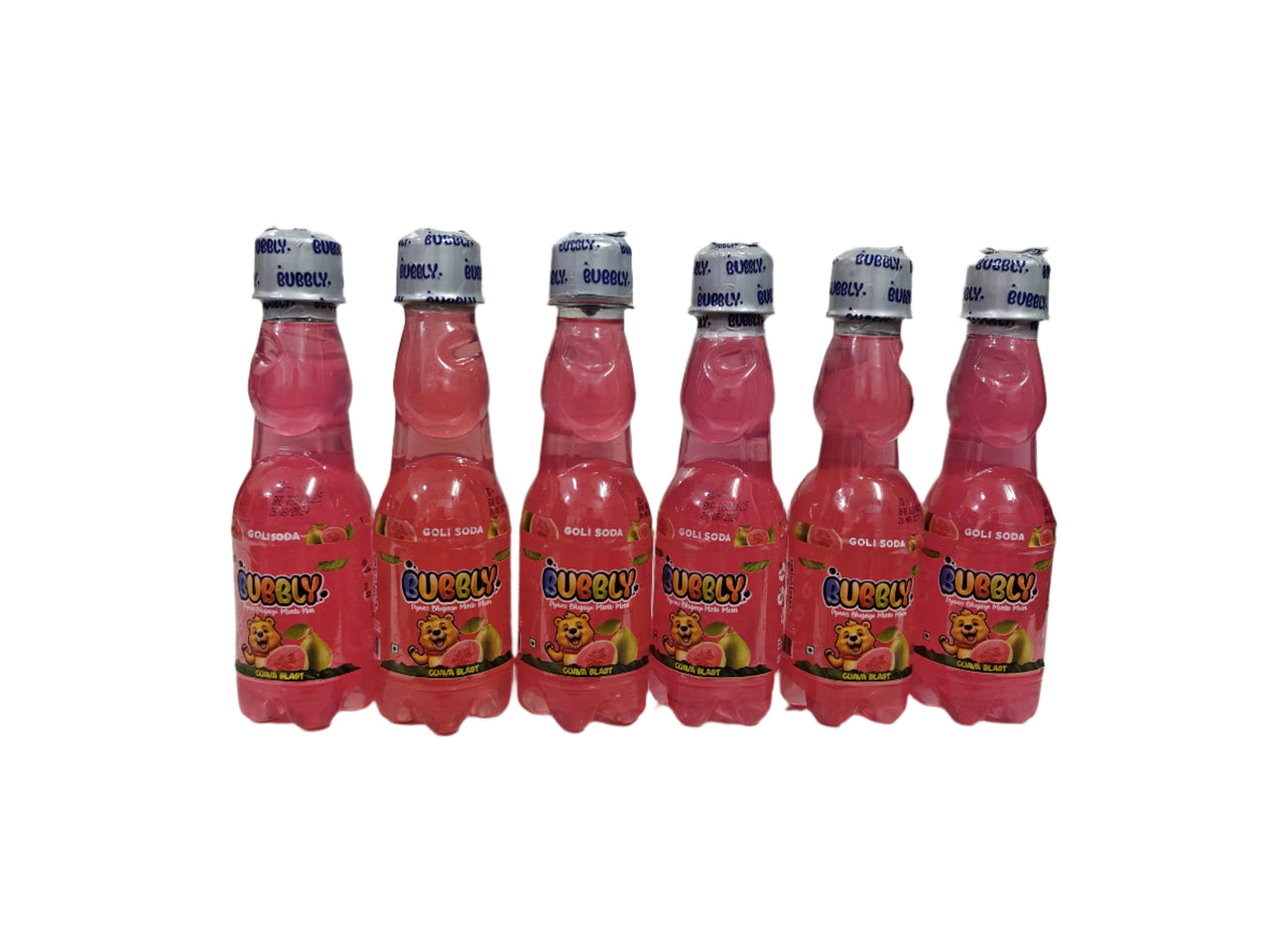 BUBBLY - Guava Goli Soda 250ml (Pack of 6 Pcs)