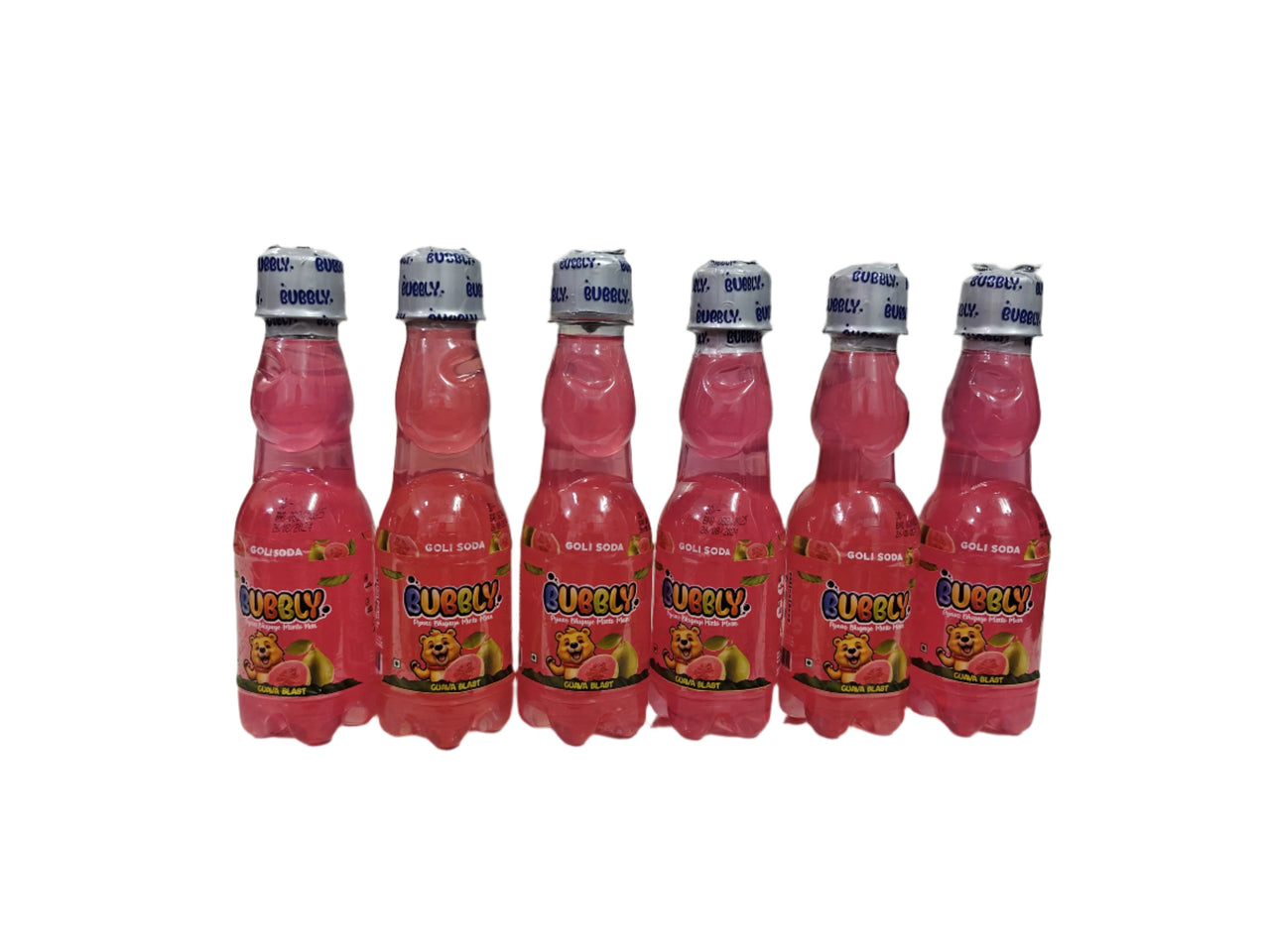 BUBBLY - Guava Goli Soda 200ml (Pack of 6 Pcs)