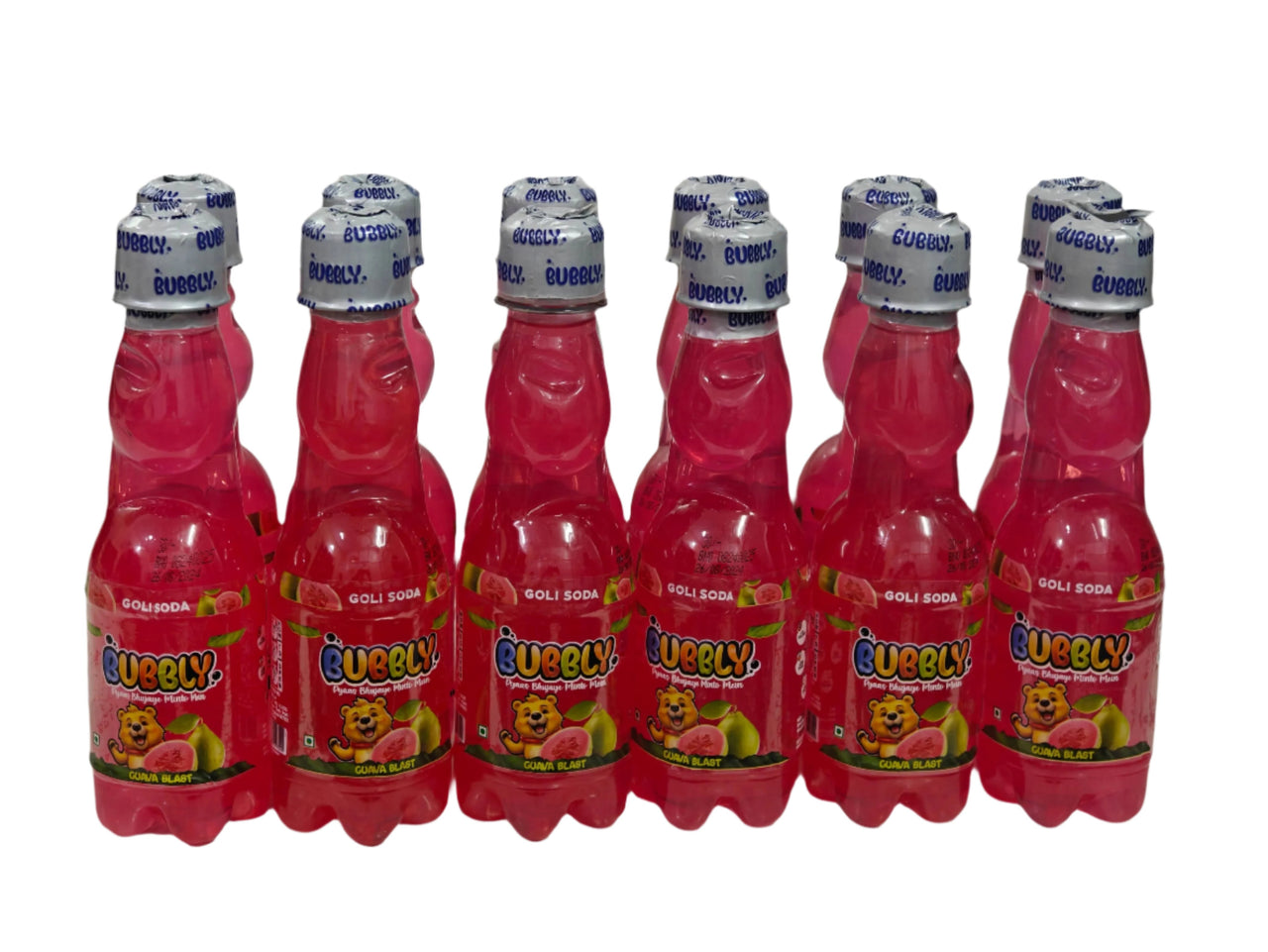 BUBBLY - Guava Goli Soda 250ml (Pack of 12 Pcs)