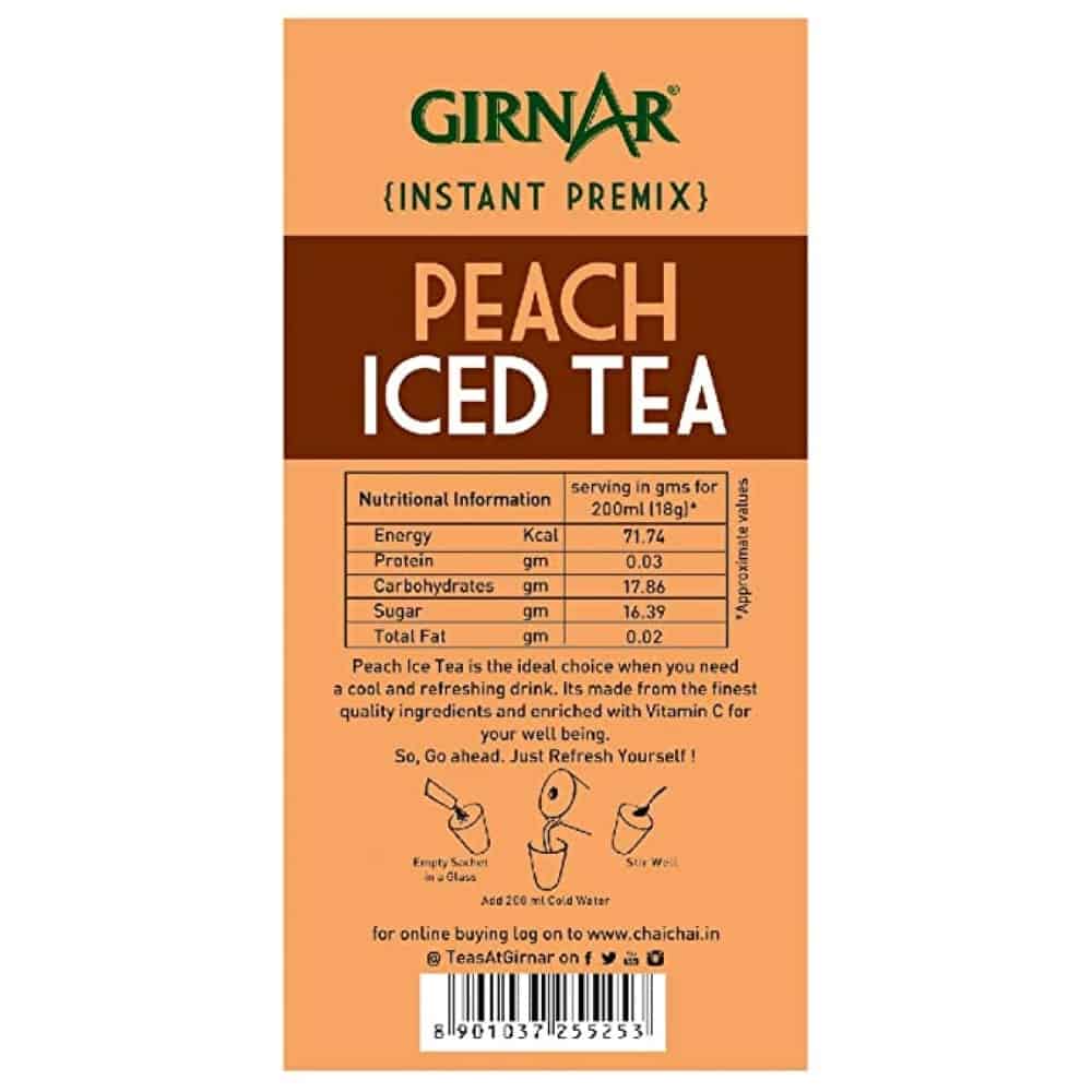 GIRNAR-Instant Premix Iced Tea – Peach Flavour-5 Sachets