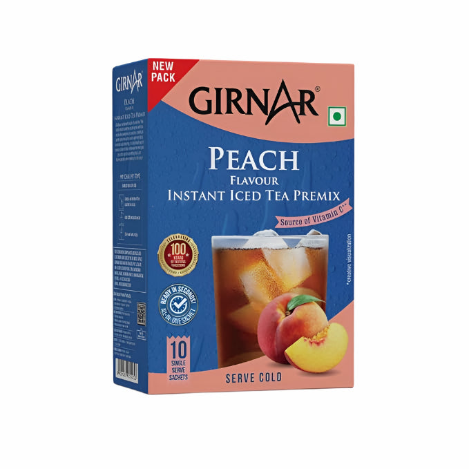 GIRNAR-Instant Iced Tea Premix – Peach Flavour - 10 Sachets
