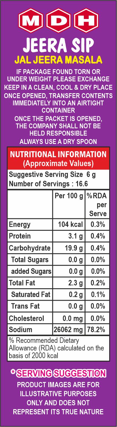 MDH-Jal Jeera Masala Powder-100gm