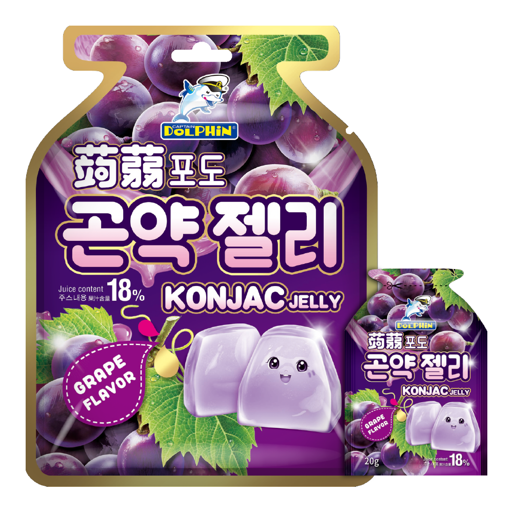 Dolphin-Konjac Jelly-Grape-20g x15pcs