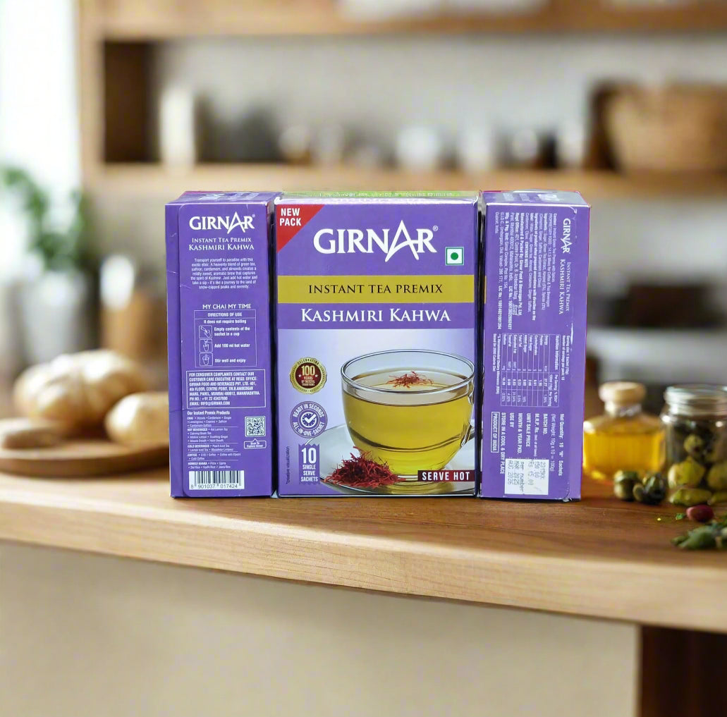 GIRNAR - Instant Premix Kashmiri Kahwa - 10 Sachets