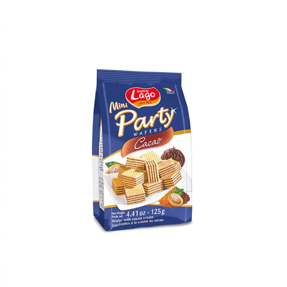 LAGO GASTONE-Mini Party Wafers-Cocoa Cream-125g