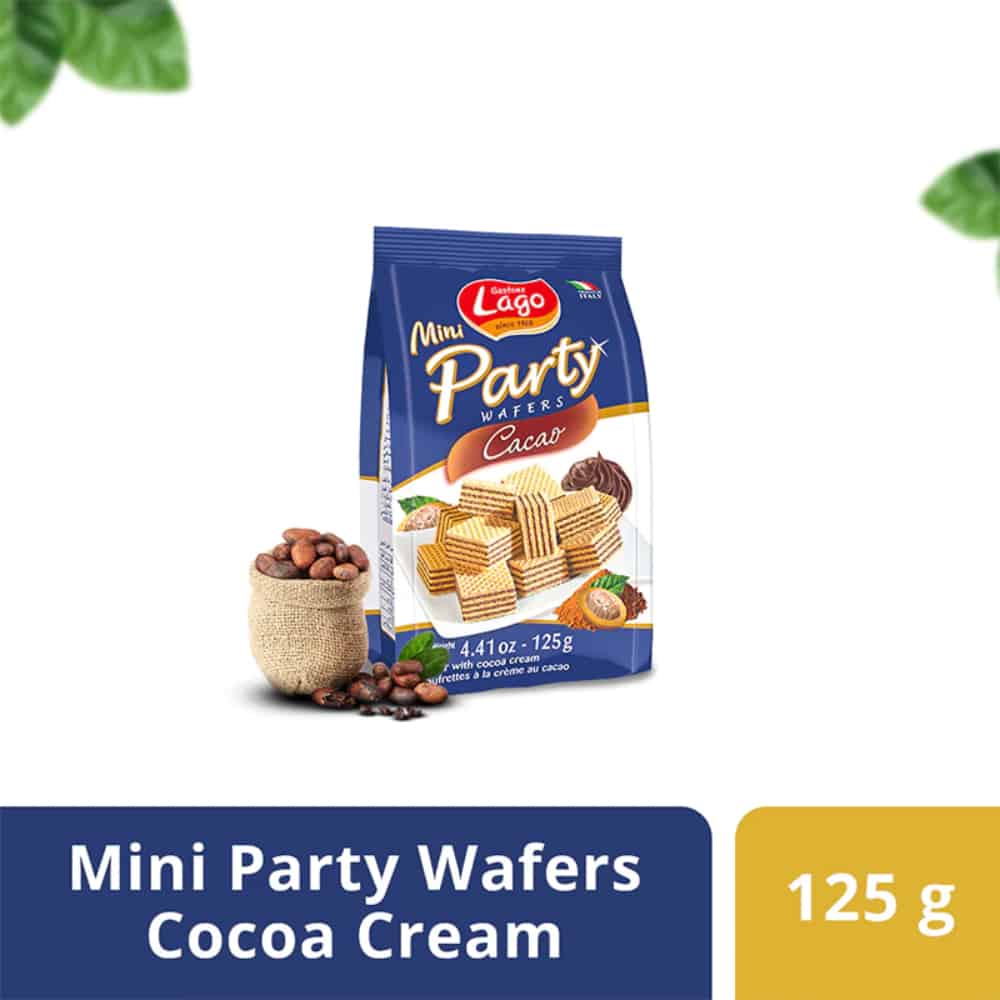 LAGO GASTONE-Mini Party Wafers-Cocoa Cream-125g