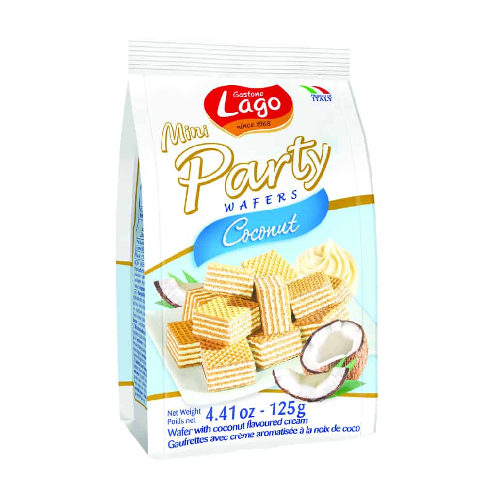 LAGO GASTONE-Mini Party Wafers-Coconut-125g