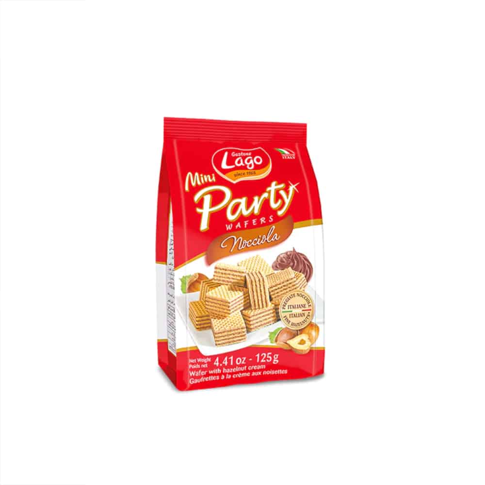 LAGO GASTONE-Mini Party Wafers-Hazelnut Cream-125g