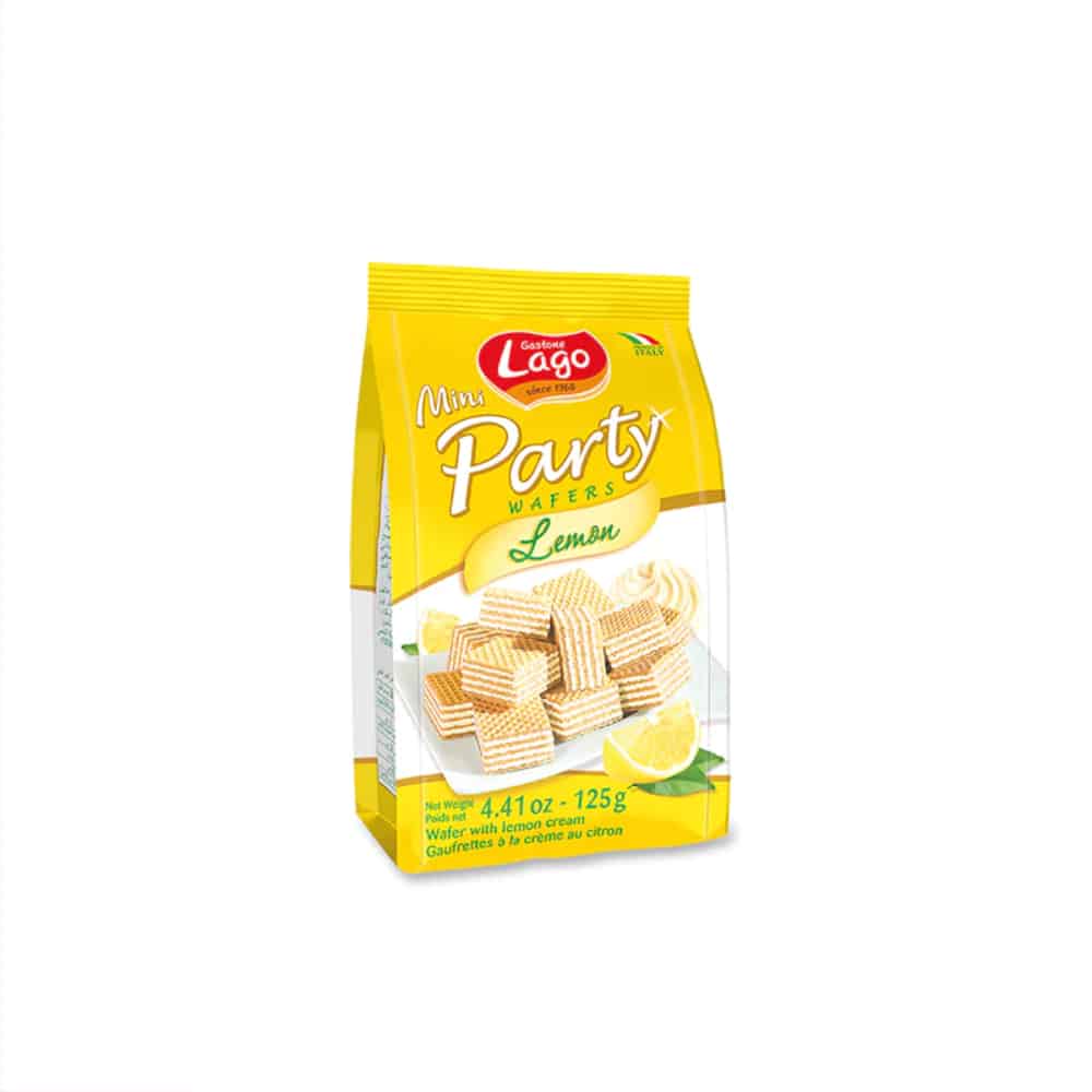 LAGO GASTONE-Mini Party Wafers-Lemon Cream-125g