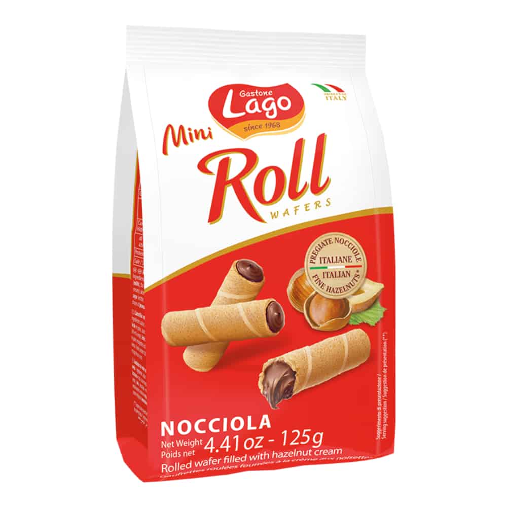 LAGO GASTONE-Mini Roll-Hazelnut-125g