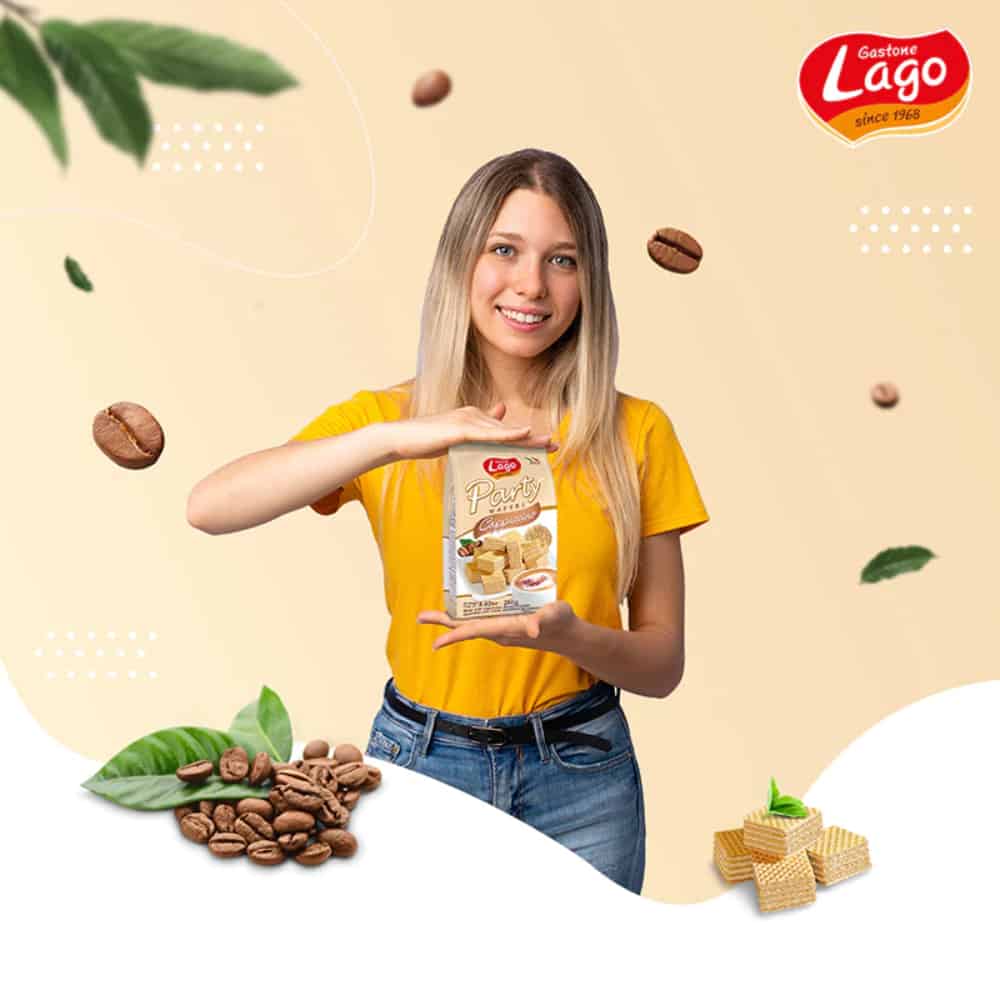 LAGO GASTONE-Poker Wafers-Cappuccino-250g