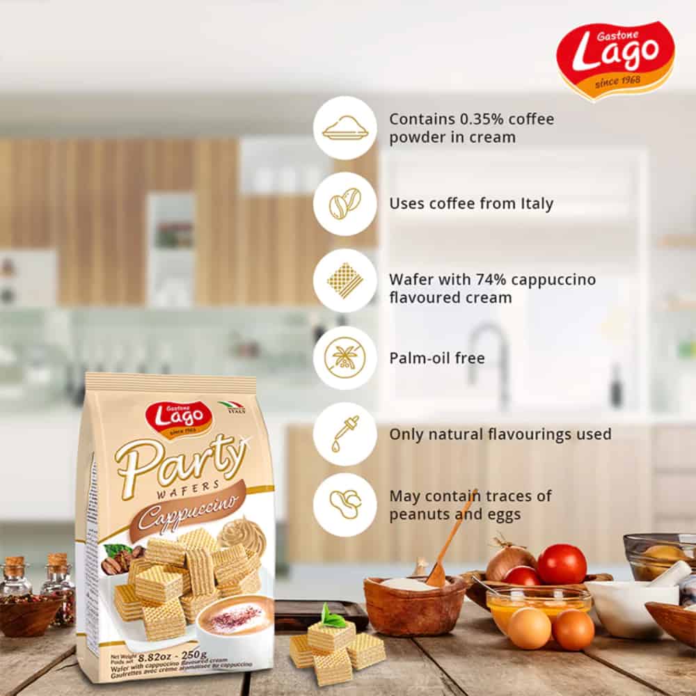 LAGO GASTONE-Poker Wafers-Cappuccino-250g