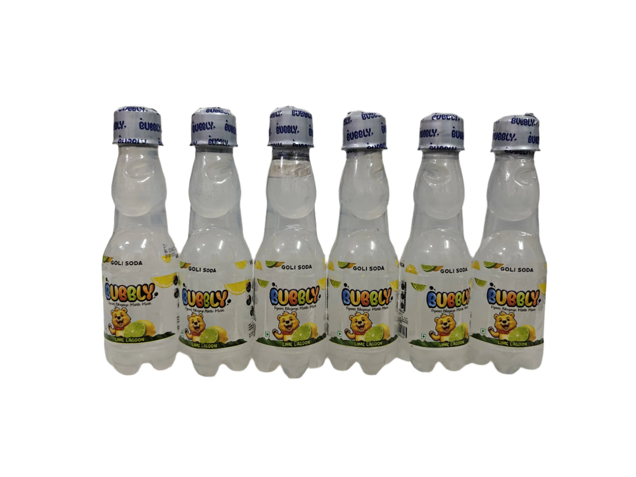 BUBBLY - Lime Lagoon Goli Soda 200ml (Pack of 6 Pcs)