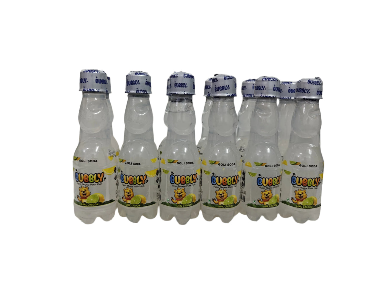 BUBBLY - Lime Lagoon Goli Soda 200ml (Pack of 24 Pcs)