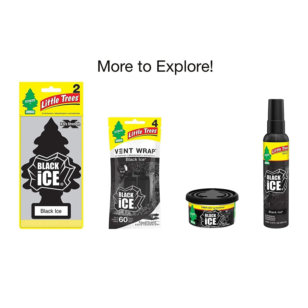 Little Tree Ice LITTLE TREES- Fiber Can-Black Ice-1 piece-30g – OG-MART